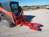 8 inch disk tree cutter with skid steer beck plate